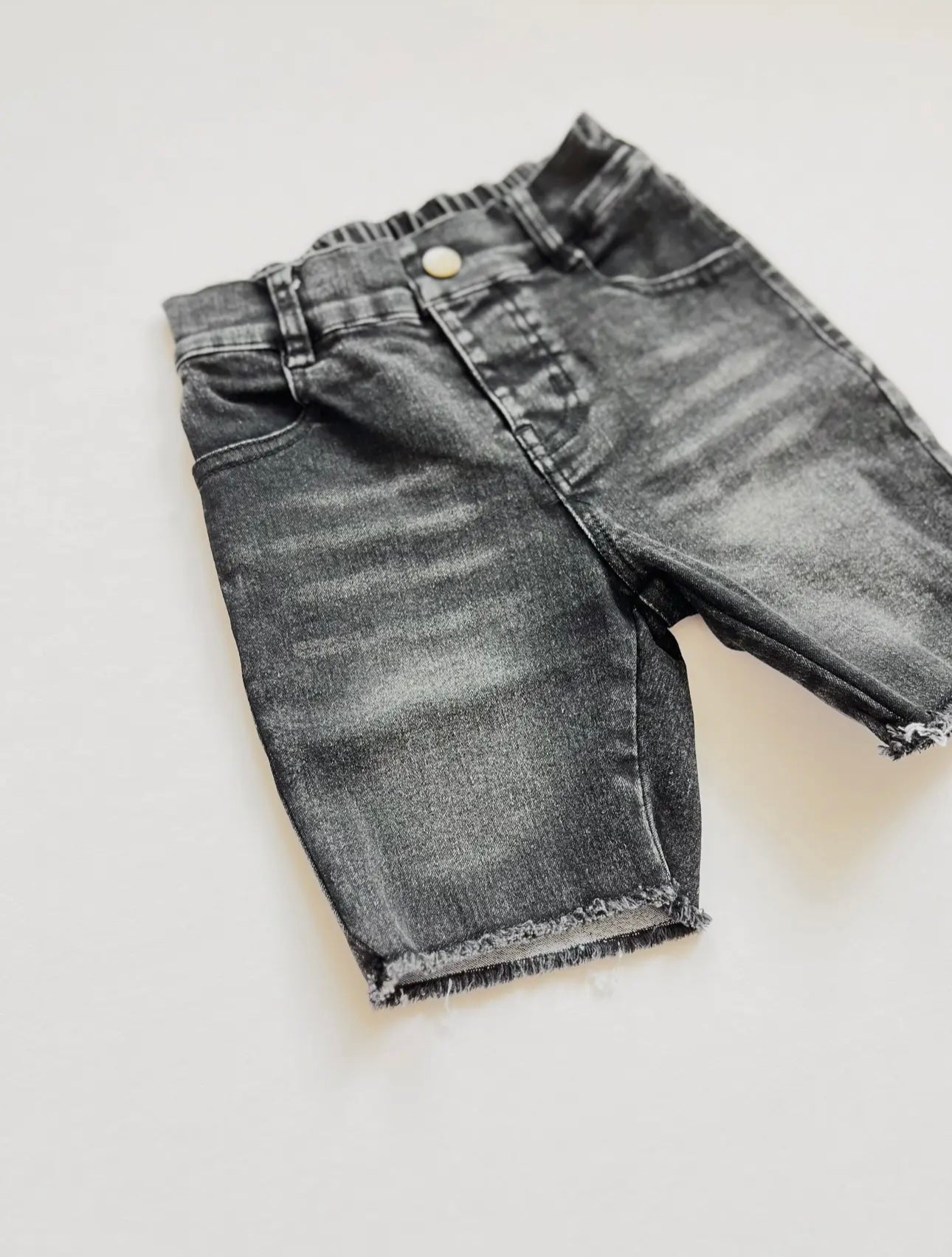 Denim Shorts | Faded Black